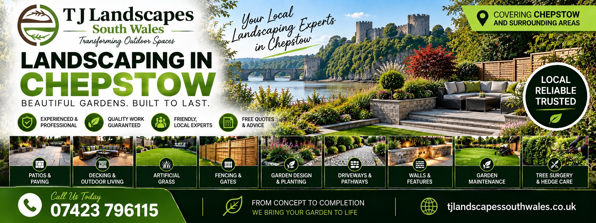 Landscaping in Chepstow - T J Landscapes South Wales