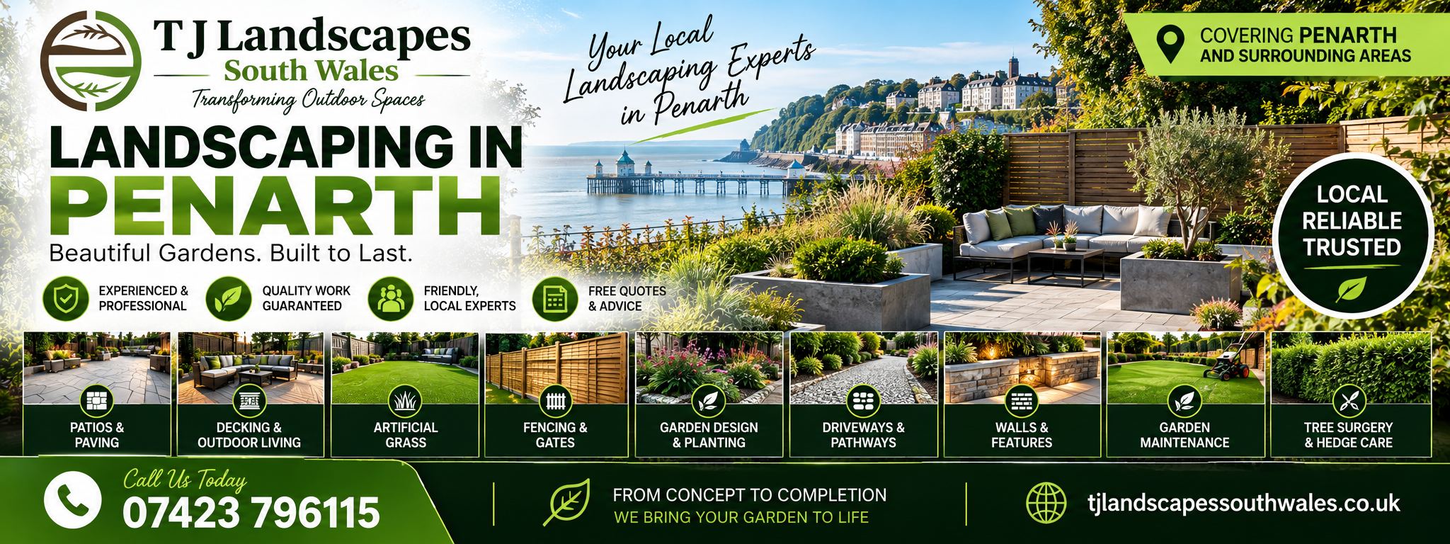 Landscaping in Penarth - T J Landscapes South Wales