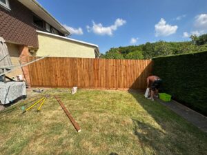 New Garden Fencing Erected in Pontypool